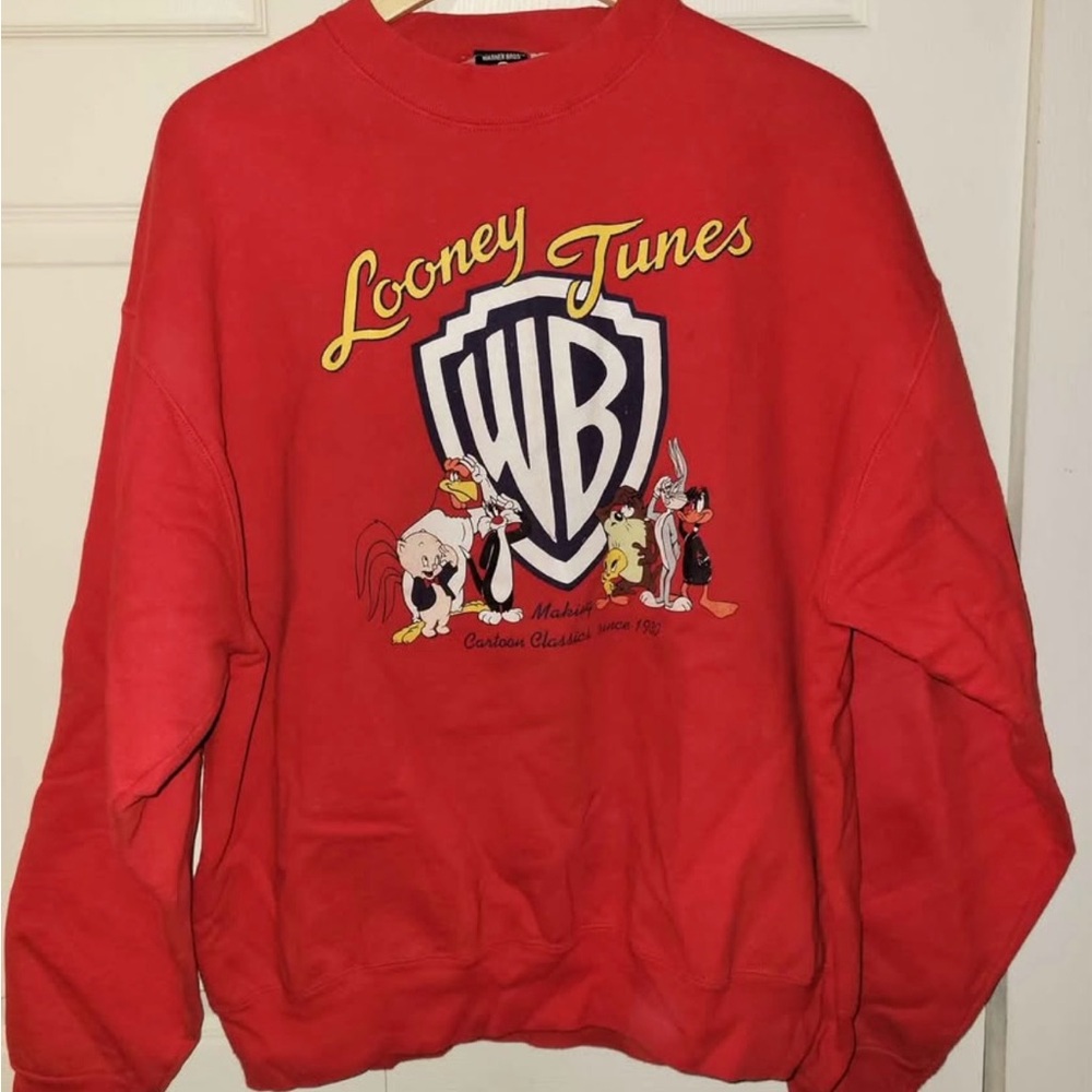 Warner Bros. Looney Tunes Red Crewneck Sweater